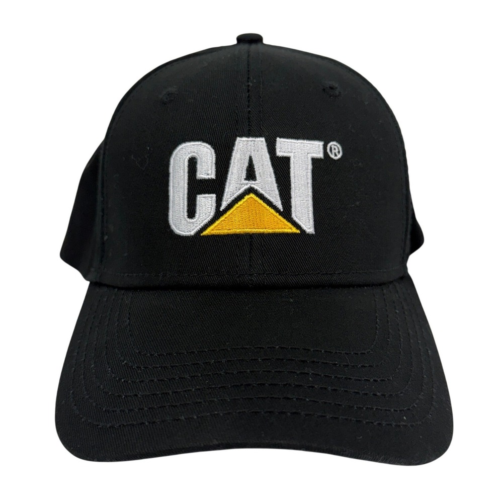 Caterpillar CAT Logo Black Baseball Cap Boyd CAT Adjustable Cotton Hat NEW‎